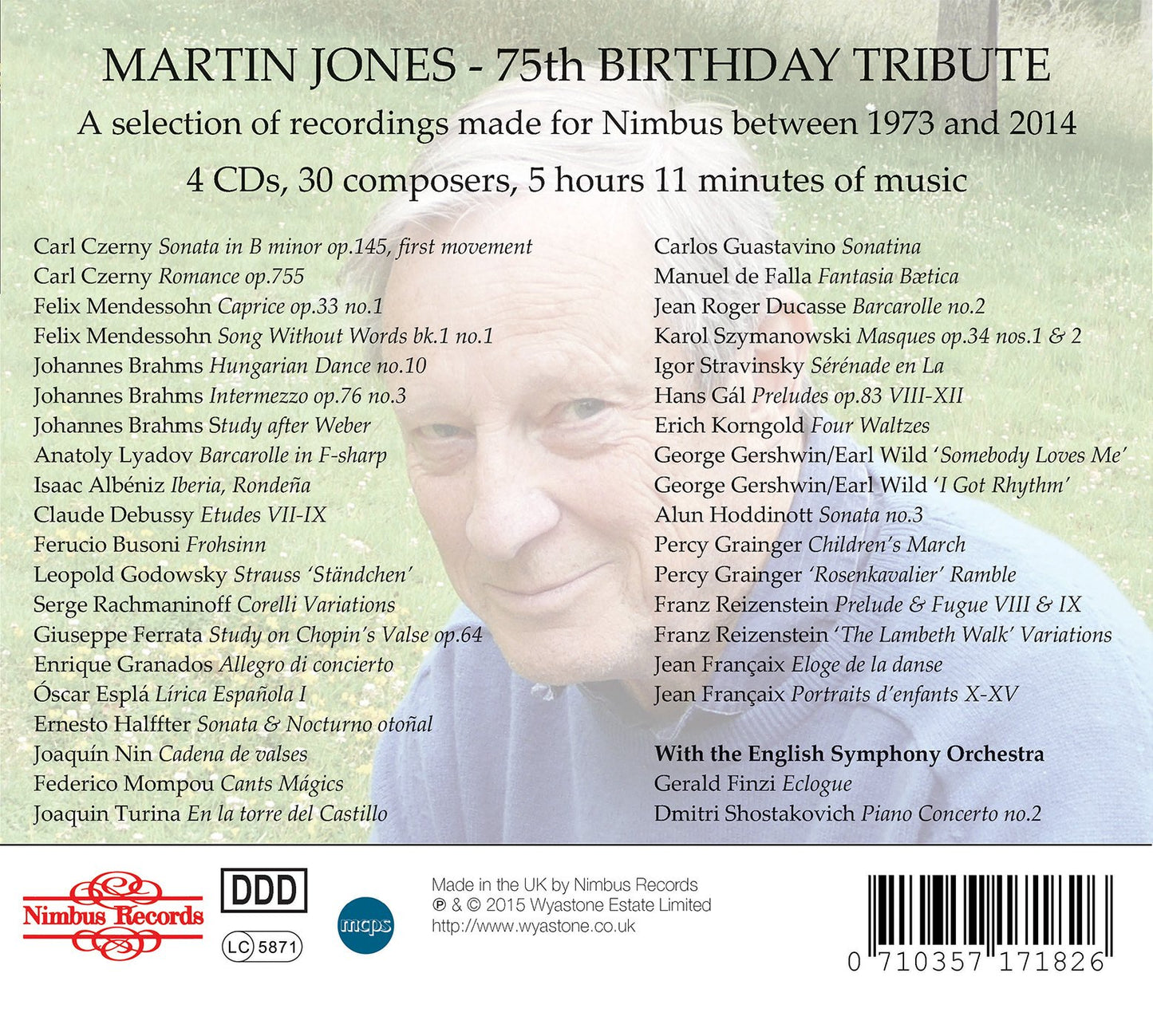 Martin Jones: 75th Birthday Tribute