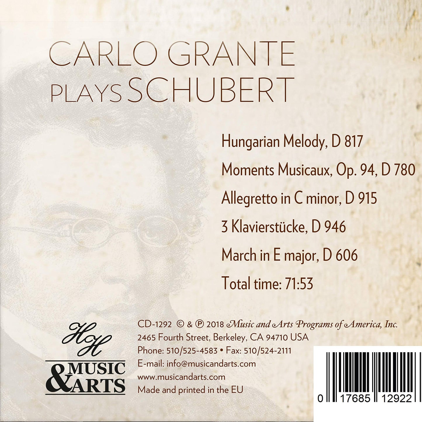 Schubert: Works for Piano
