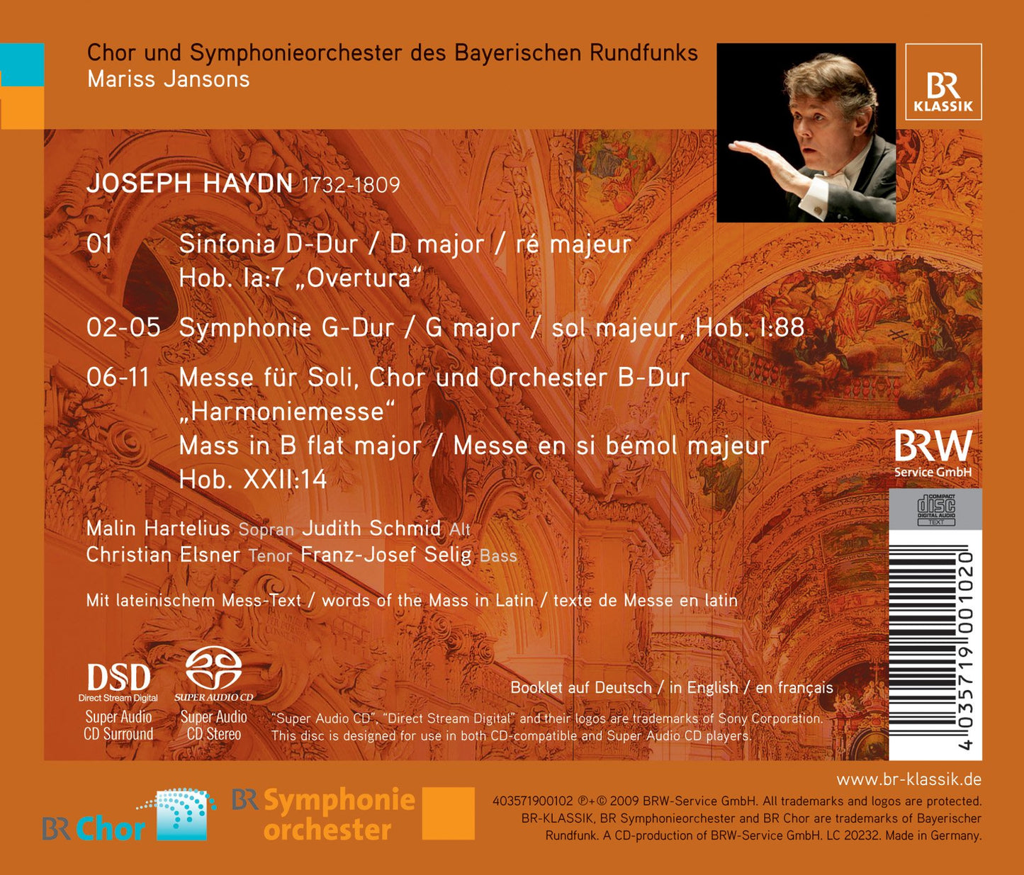 Haydn, J.: Mass No. 14, "Harmoniemesse" / Symphony No. 88 /