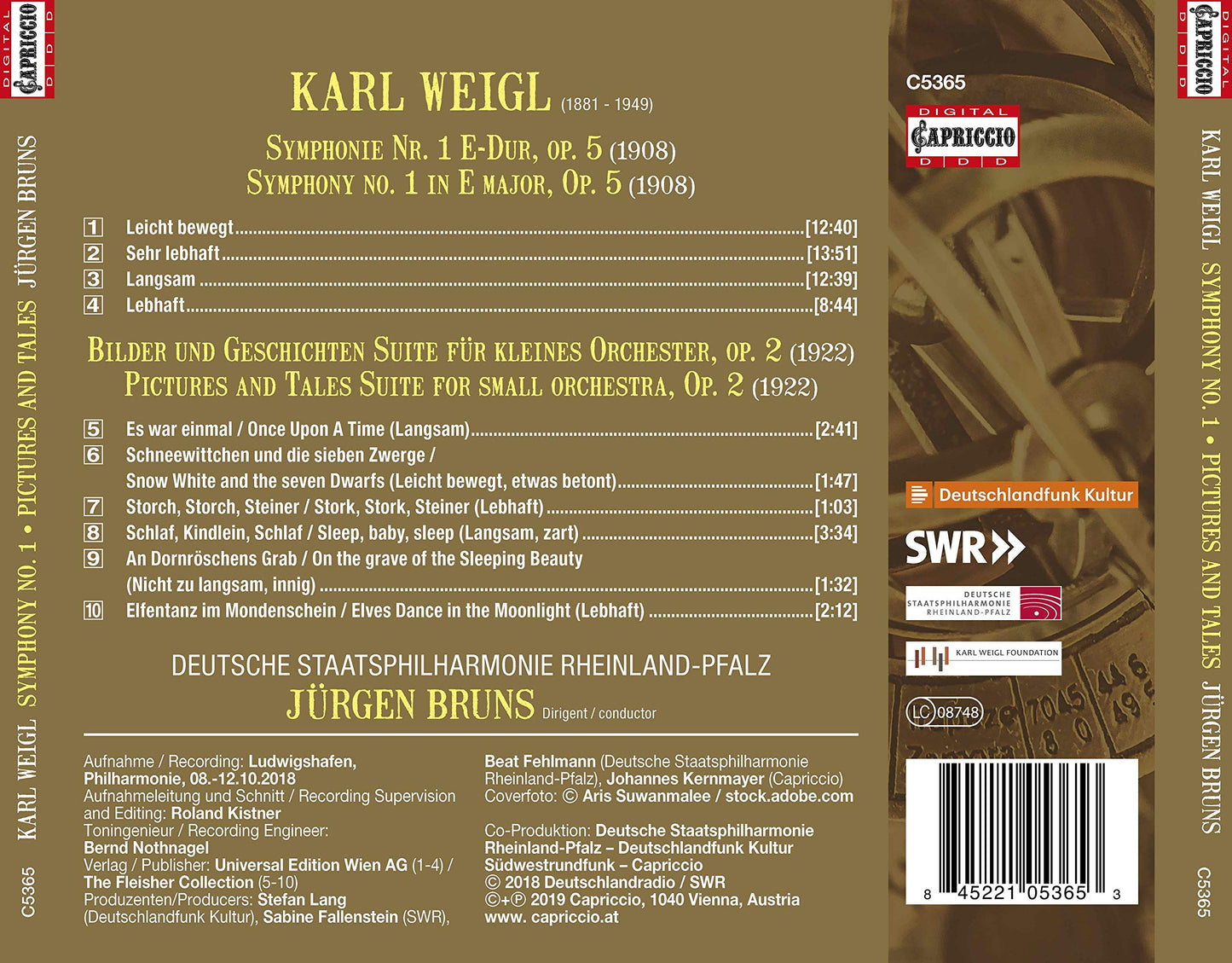 Weigl: Symphony No. 1 - Bilder und Geschichten