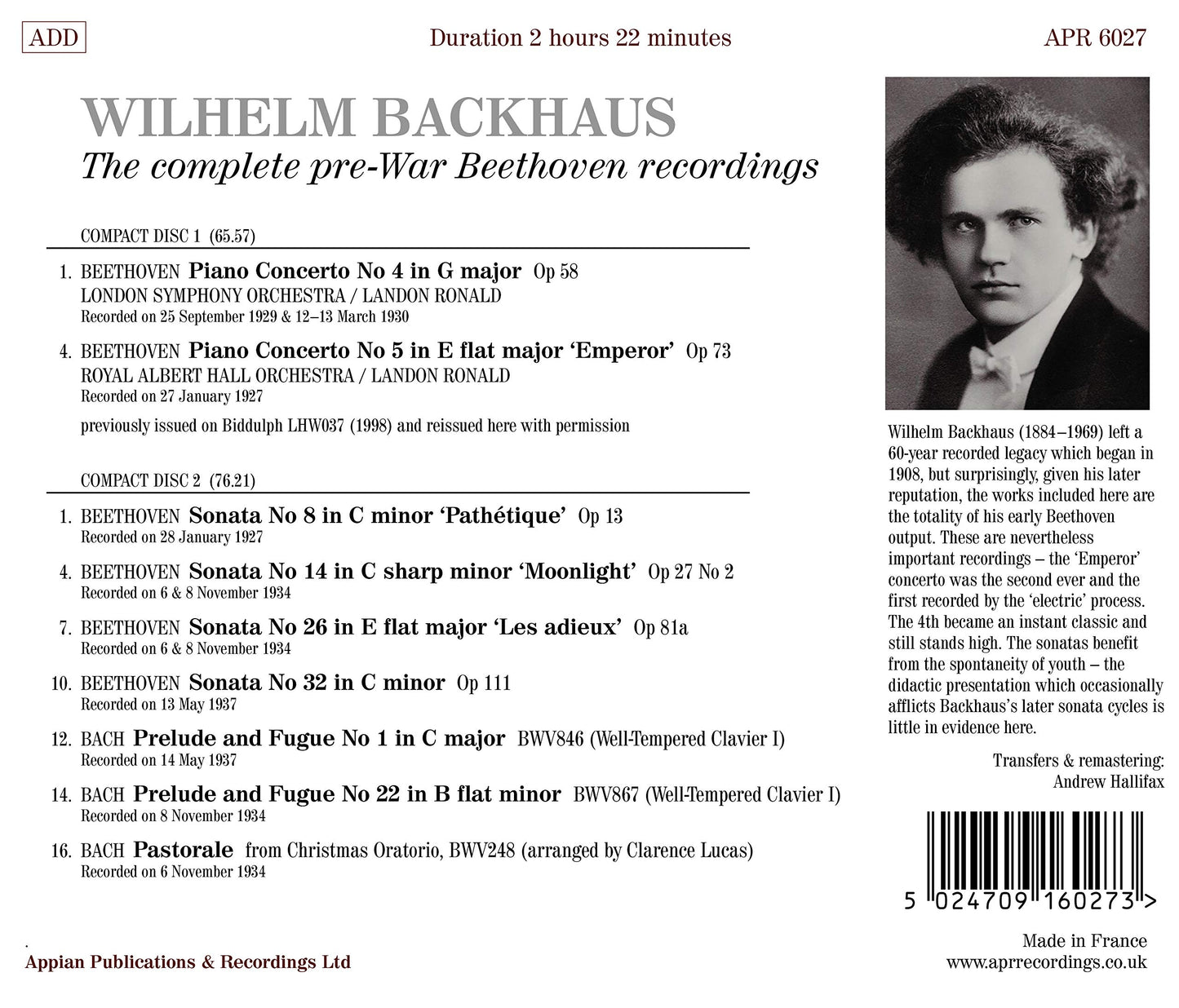 The Complete Pre-war Beethoven Recordings