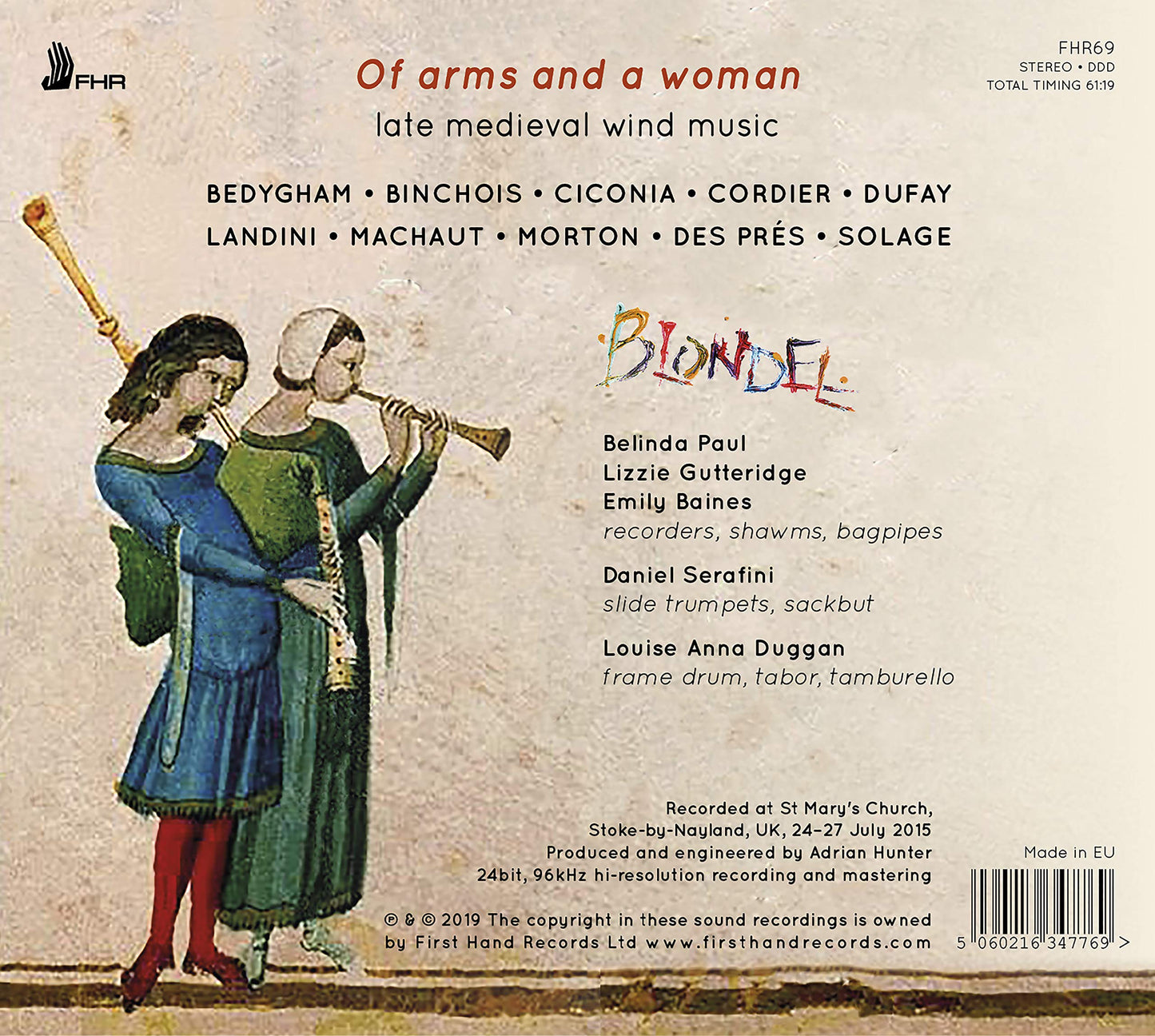 Of Arms and a Woman: Late Medieval Wind Music