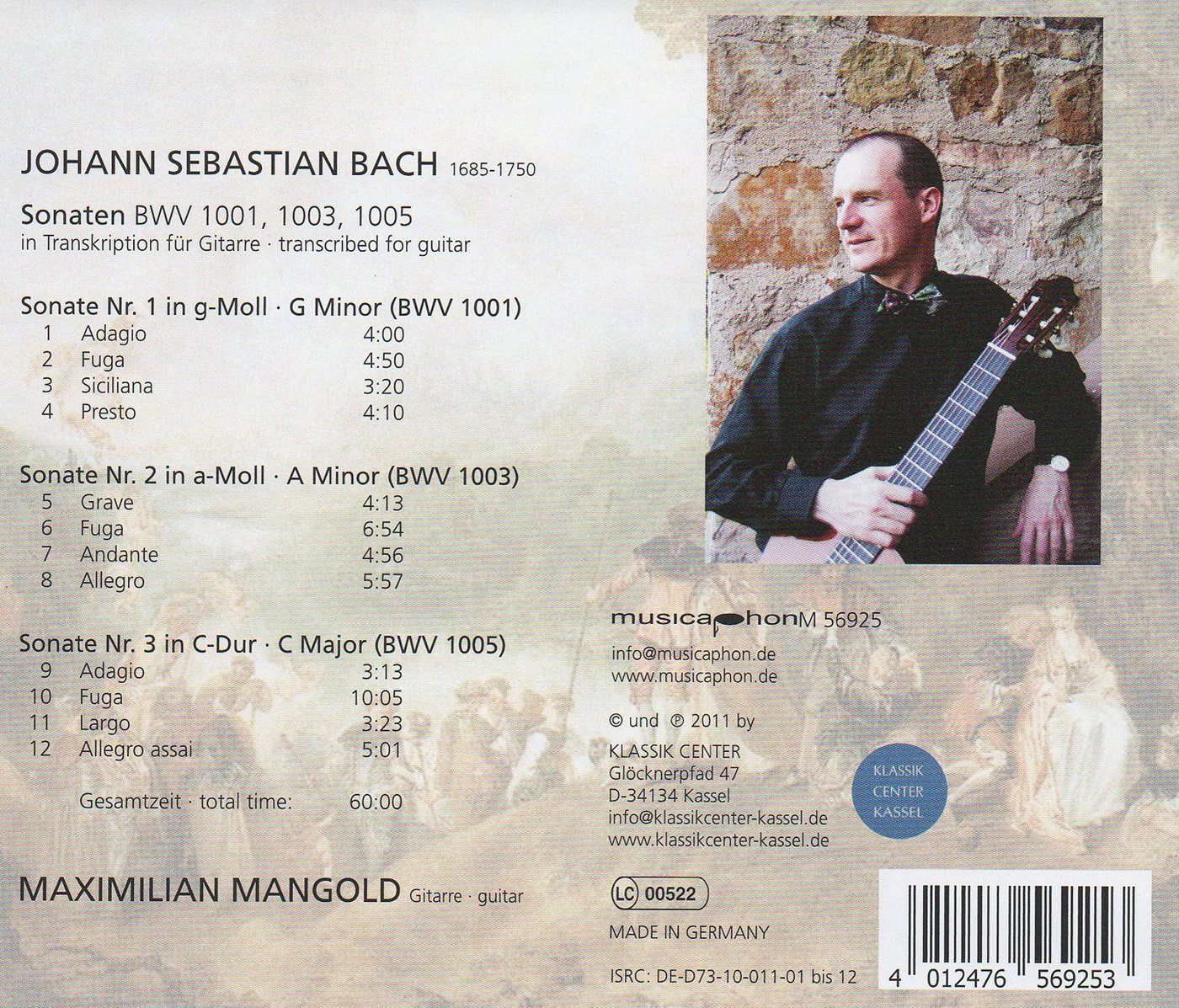 Bach: Sonaten, BWV 1001, 1003, 1005