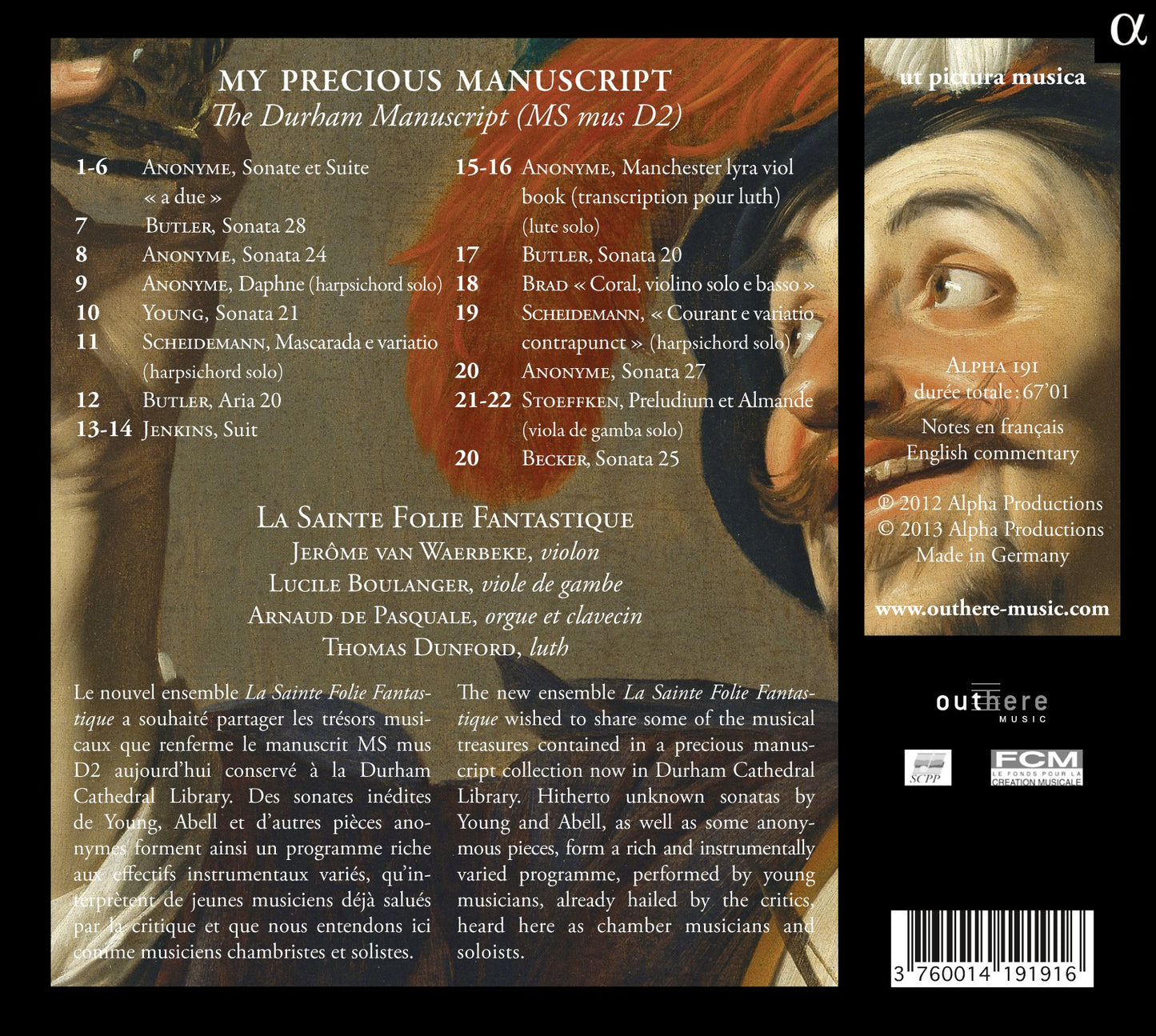 My Precious Manuscript: Fantastic Sonatas from England to Ge