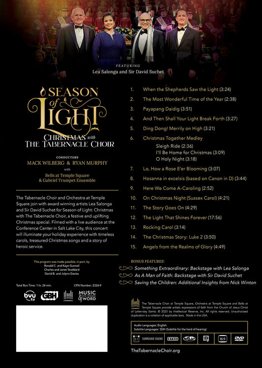Season of Light- Christmas with The Tabernacle Choir & Orchestra [CD Video]