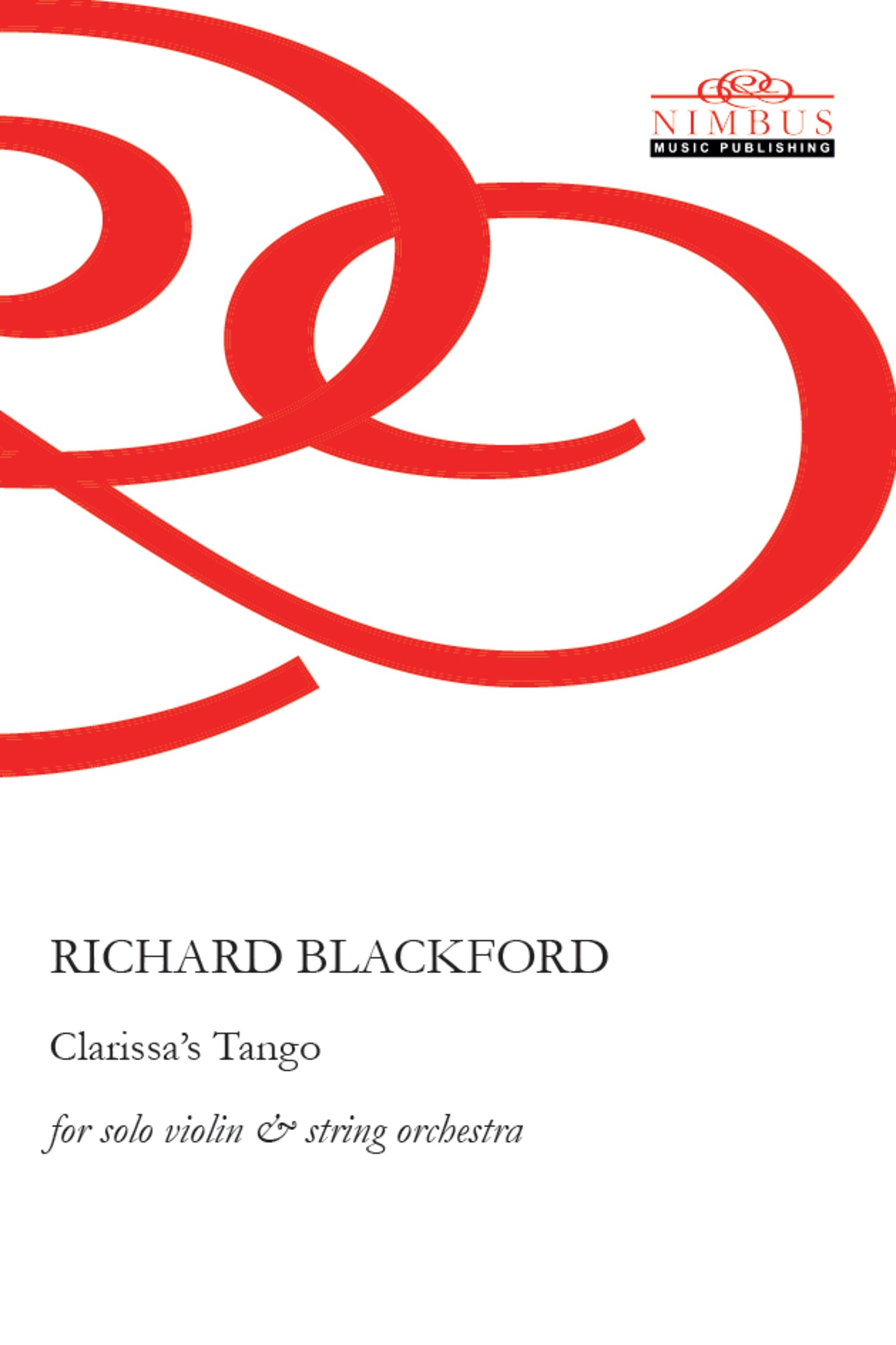 Blackford: Clarissa's Tango - Violin & String Orchestra -, (BOOK)