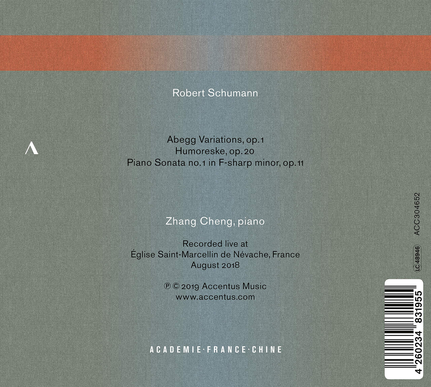 R. Schumann: Abegg Variations - Humoreske - Piano Sonata No.