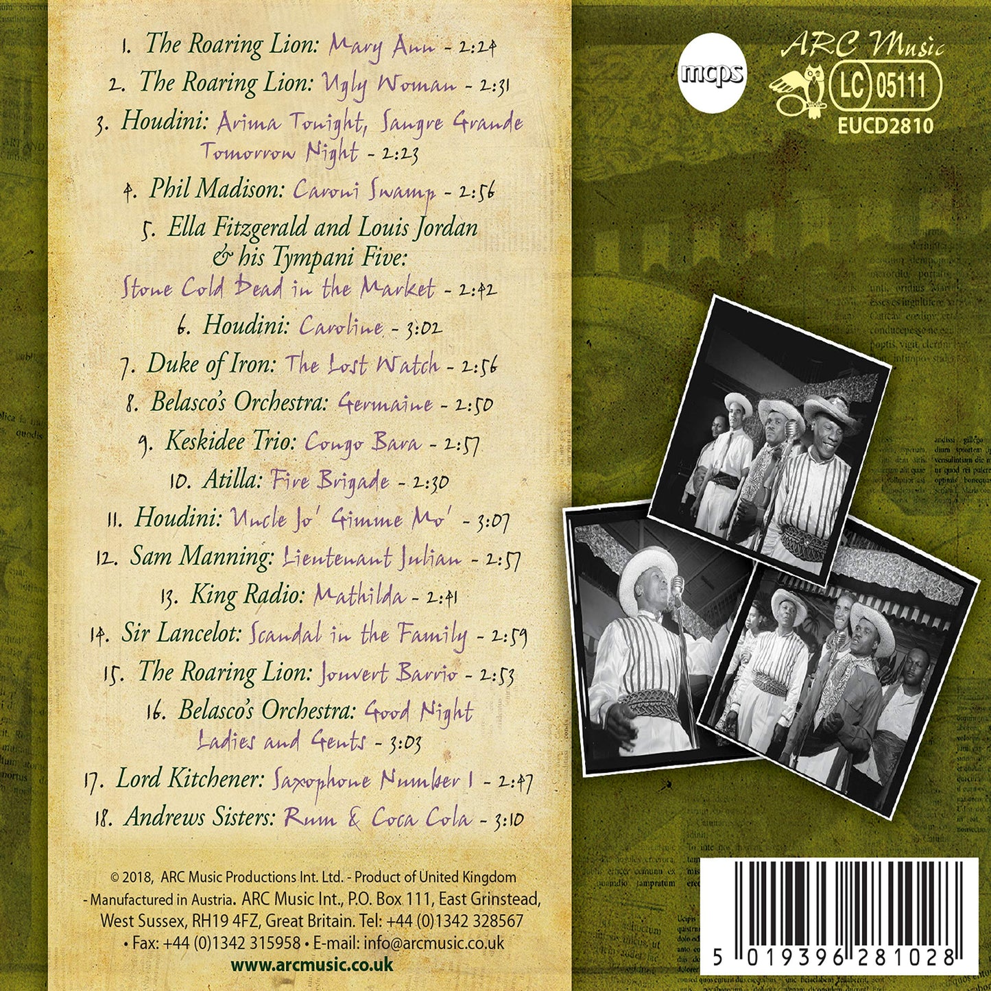 BEST OF CALYPSO 1912-1952