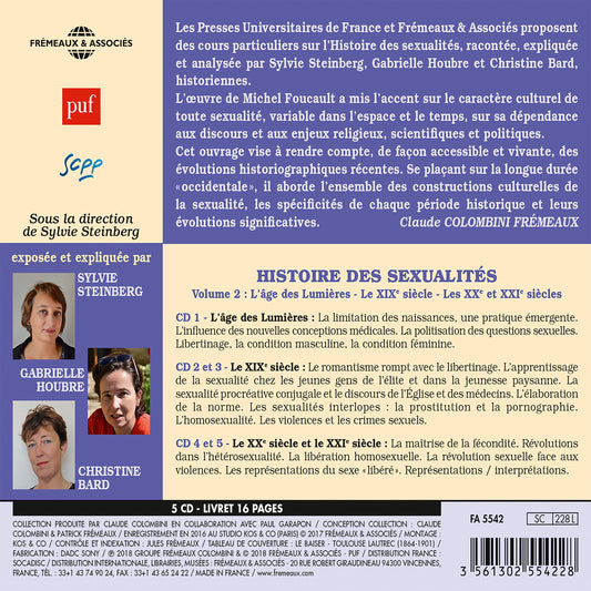 V2: HISTOIRE DES SEXUALITES