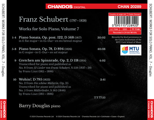 Schubert: Piano Sonatas, Vol. 7