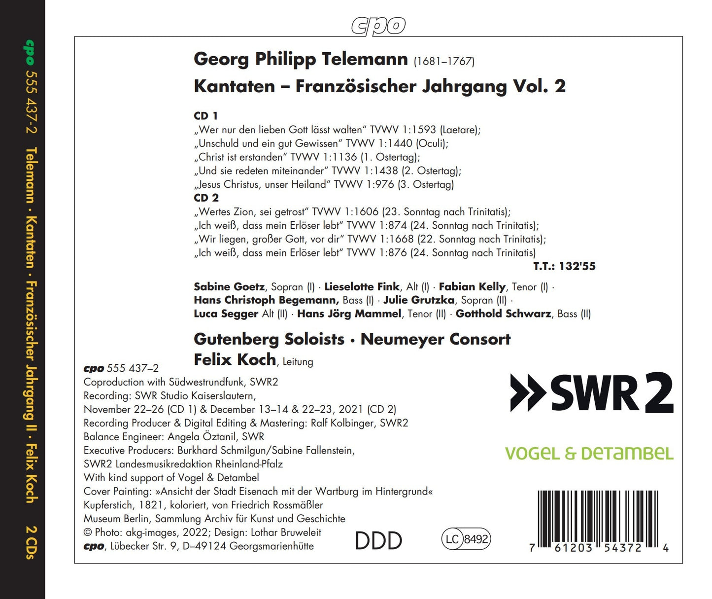Complete Cantatas - Franzosischer Jahrgang, Vol. 2