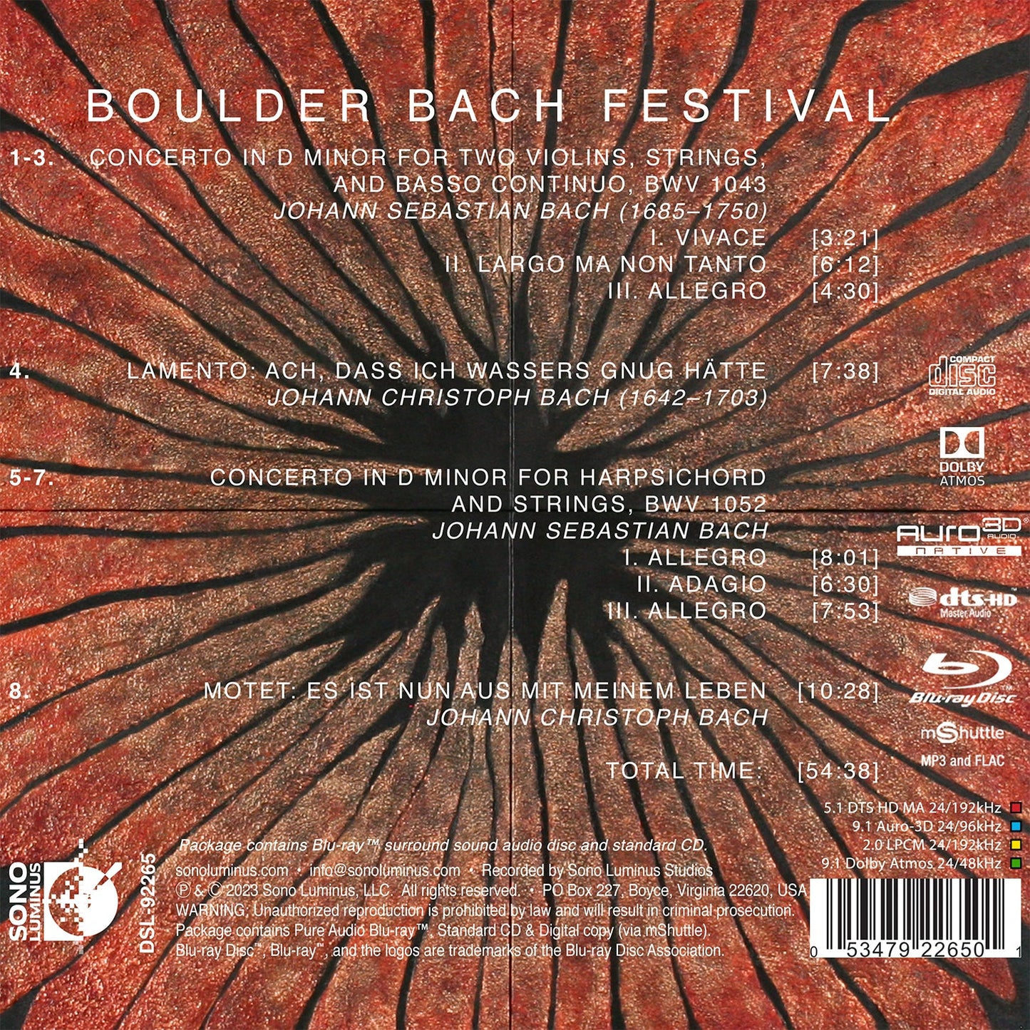J.S. Bach & J.C. Bach: Boulder Bach Festival
