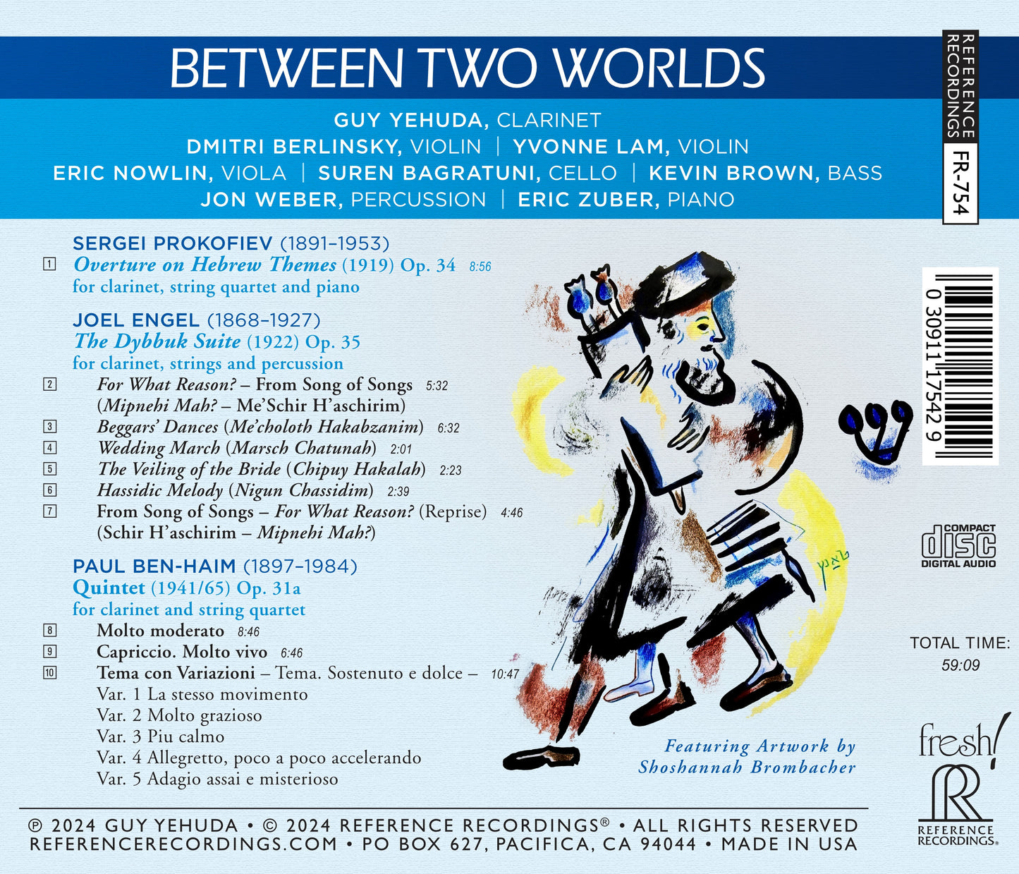 Between Two Worlds - Music of Ben-Haim, Engel & Prokofiev / Yehuda