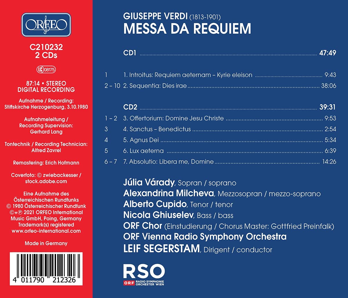 Giuseppe Verdi: Messa Da Requiem (Live)