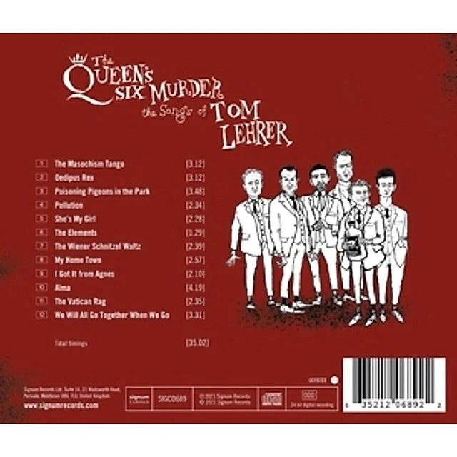 The Queen's Six Murder The Songs Of Tom Lehrer