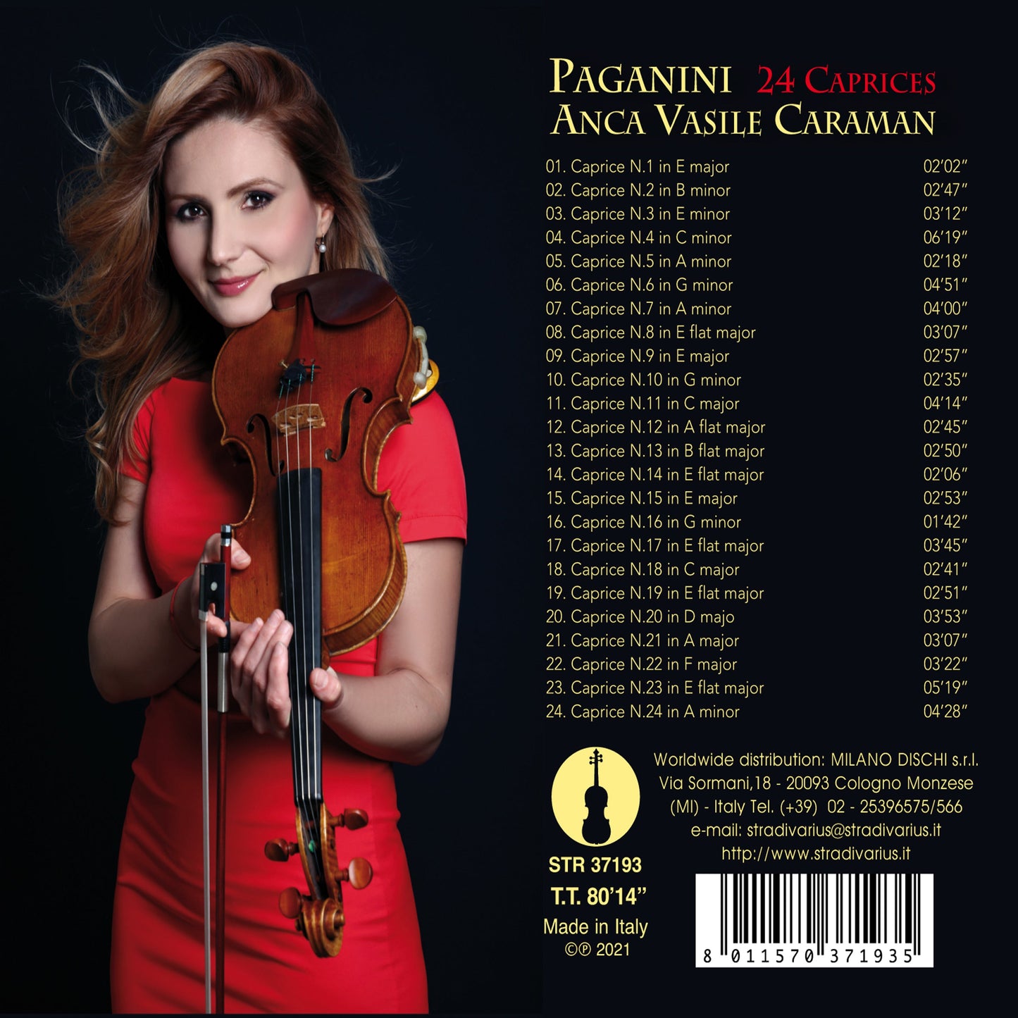 Niccolò Paganini: 24 Caprices - Anca Vasile Caraman