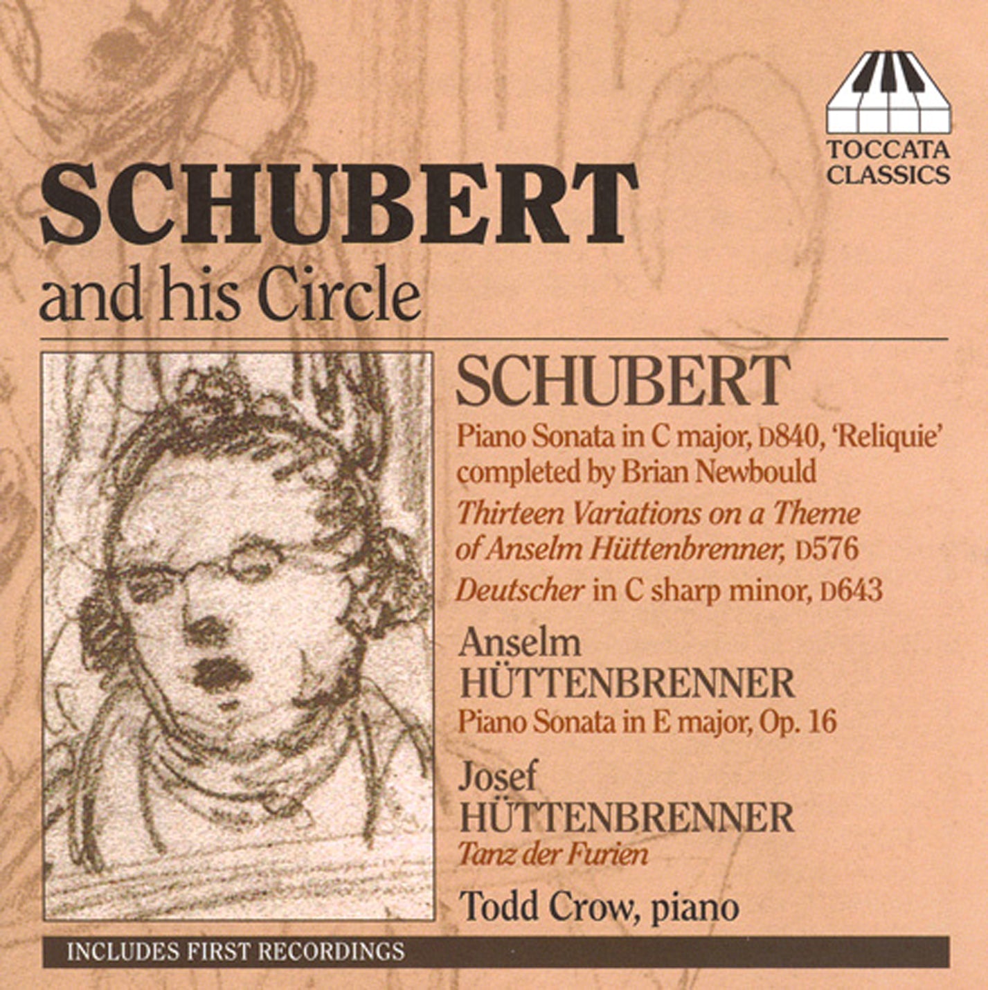 Schubert: Piano Sonata No. 15 / 13 Variations / Deutscher In  Todd Crow