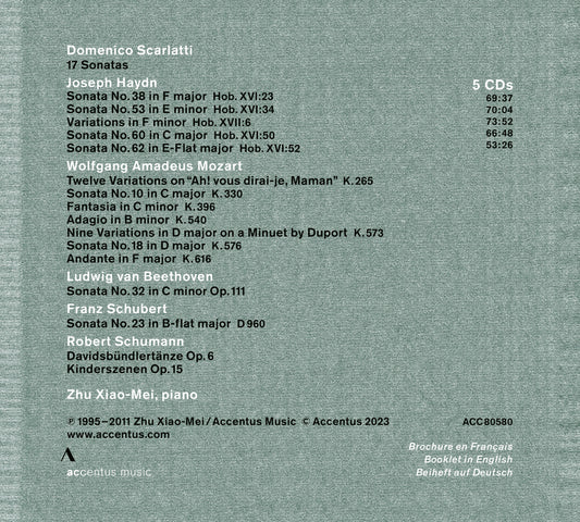 Zhu Xiao-Mei Plays Scarlatti, Haydn, Mozart, Beethoven, Schu