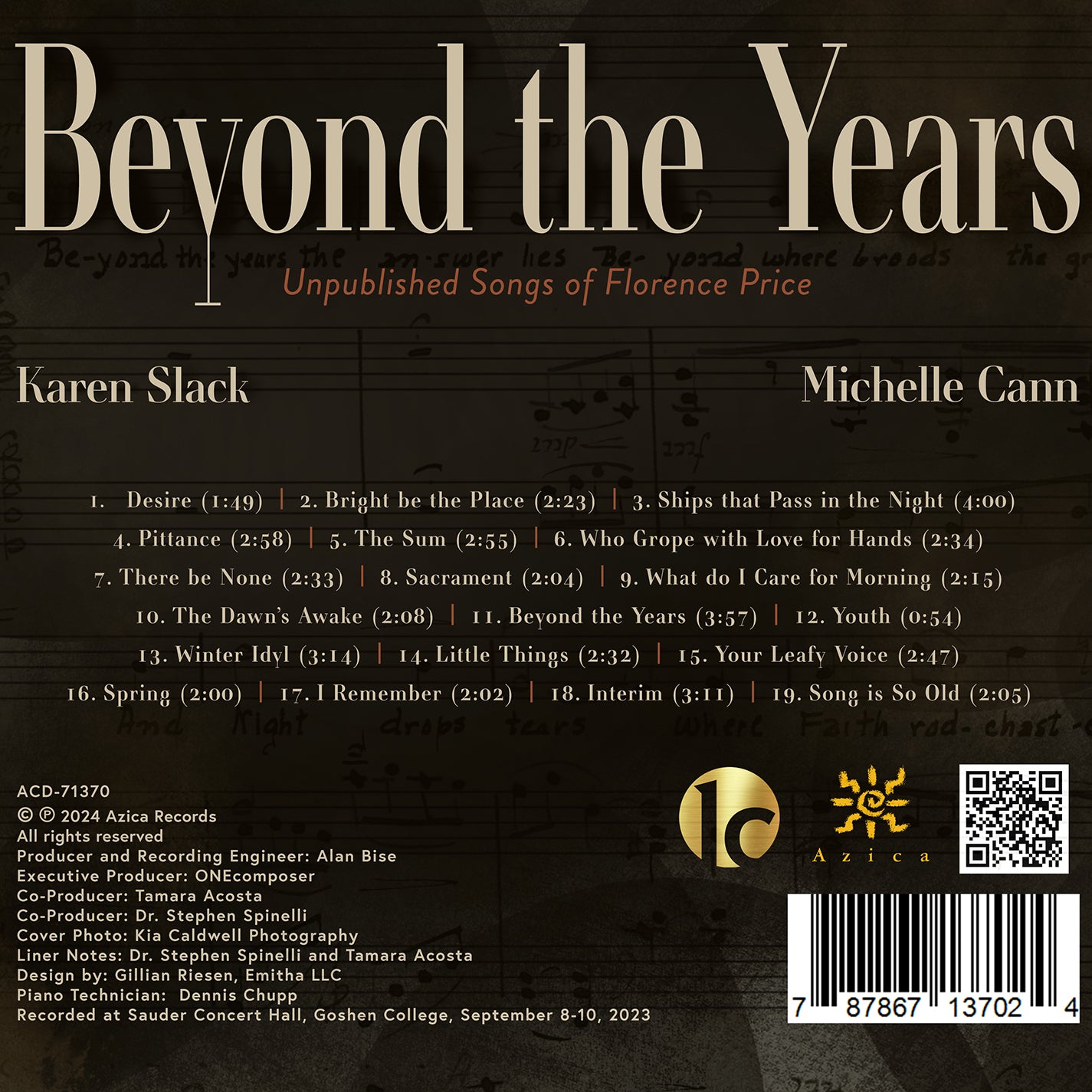 Price: Beyond the Years