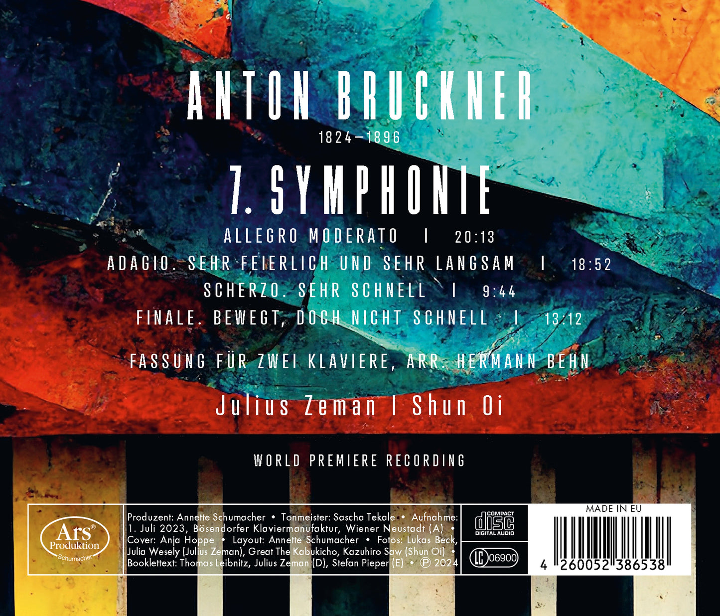 Bruckner: 7. Symphonie Fur 2 Klaviere  Julius Zeman, Shun Oi