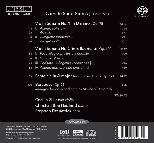Saint-Saens: Sonatas For Violin & Piano