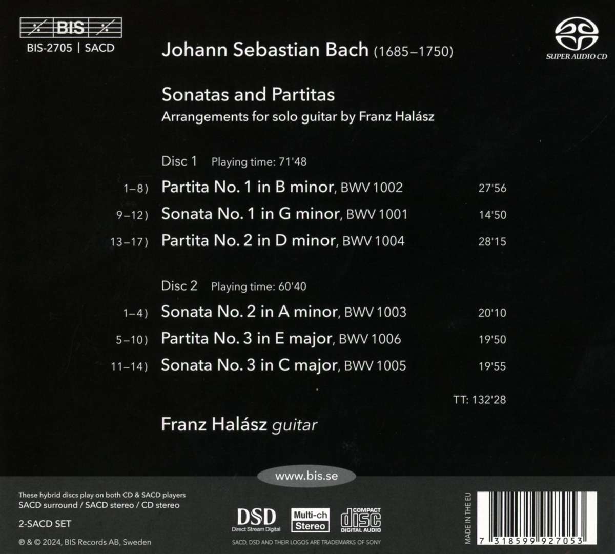 J.S. Bach: Sonatas & Partitas  Franz Halasz