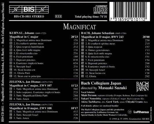 KUHNAU / ZELENKA / BACH: Magnificat