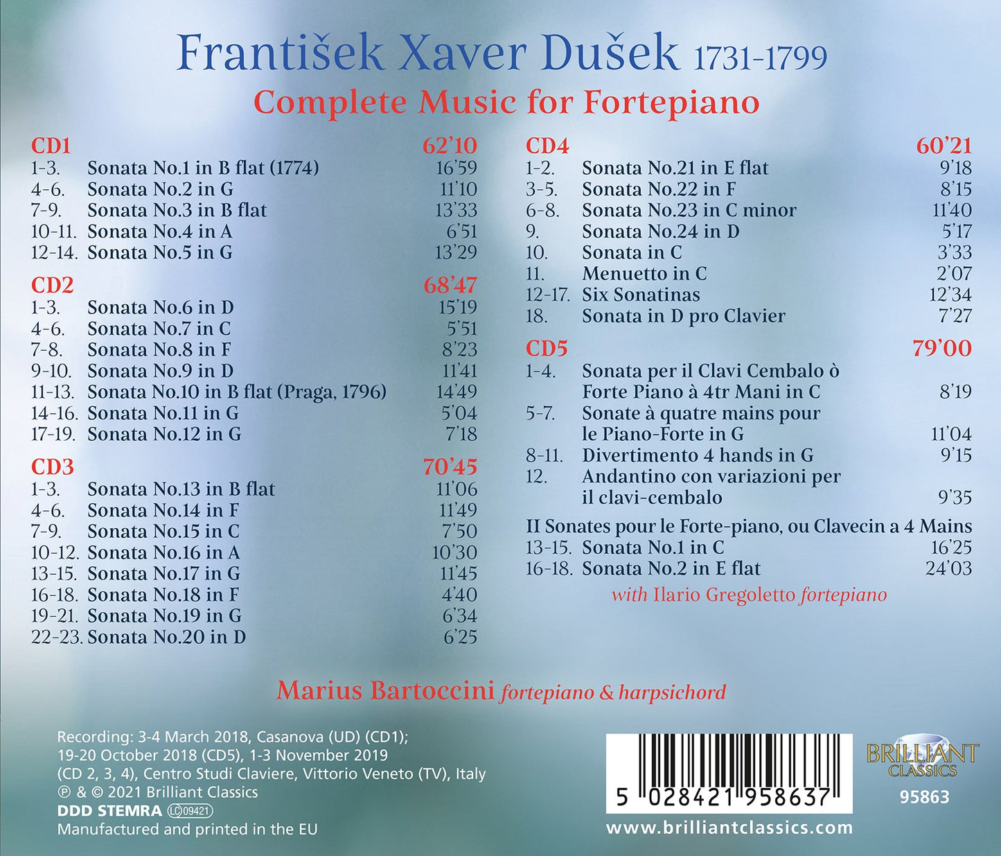 COMPLETE MUSIC FOR FORTEPIANO