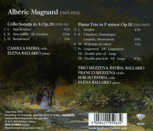 Magnard: Cello Sonata, Op. 20; Piano Trio, Op.18