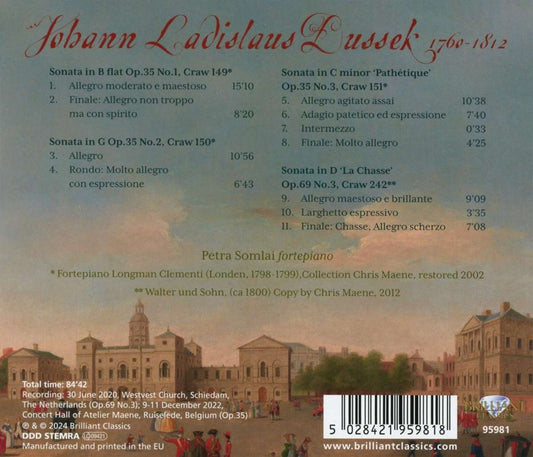 Dussek: Sonatas, Op. 35 & Op. 69, No. 3, Vol. 10