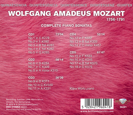 Mozart: Complete Piano Sonatas [5 CDs]
