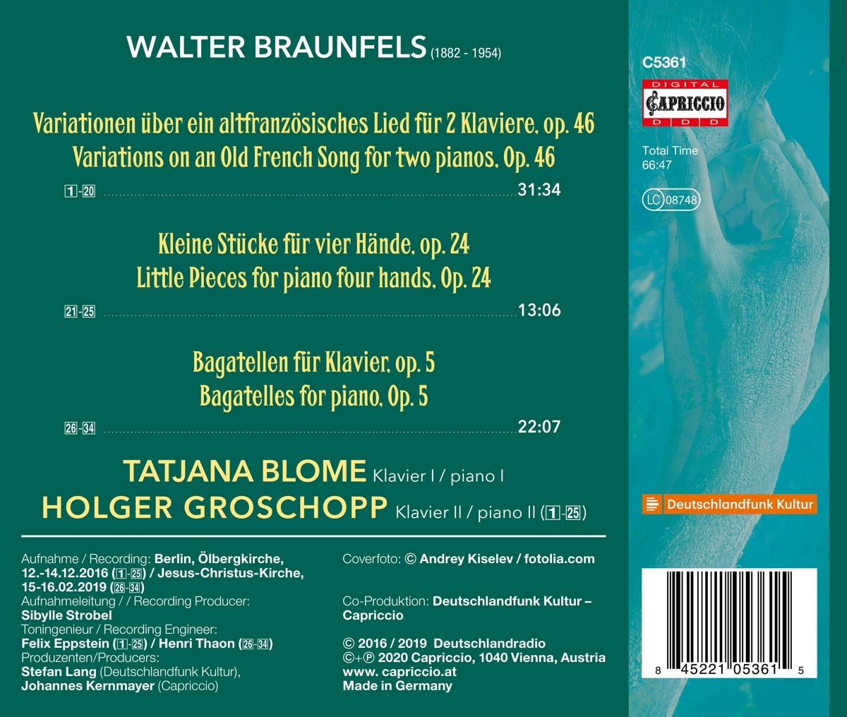 Walter Braunfels: Piano Music