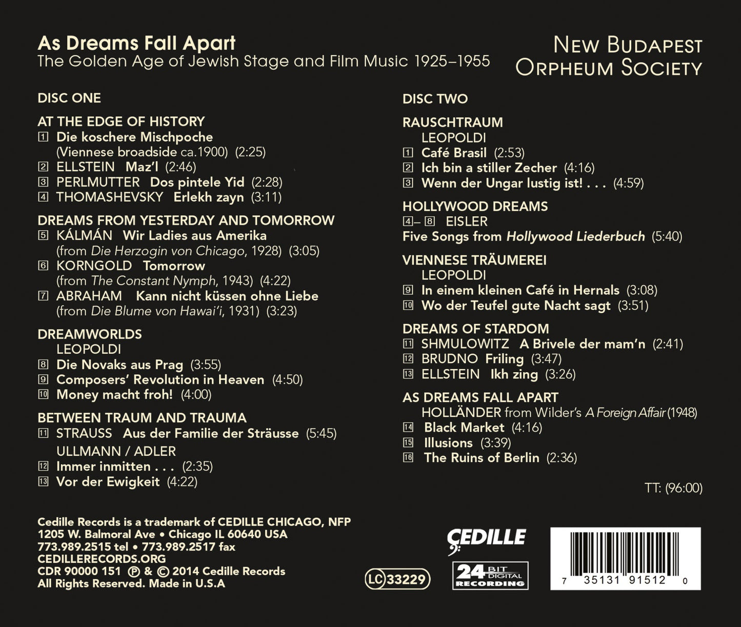 As Dreams Fall Apart: The Golden Age of Jewish Stage & Film