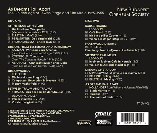 As Dreams Fall Apart: The Golden Age of Jewish Stage & Film
