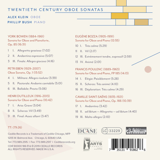 Twentieth Century Oboe Sonatas