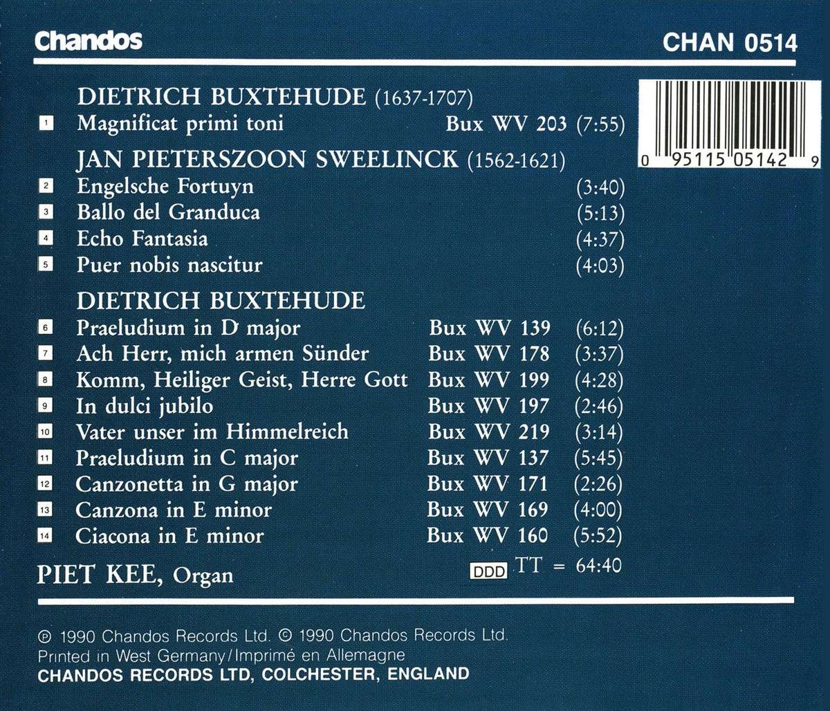 KEE, Piet: Buxtehude and Sweelinck