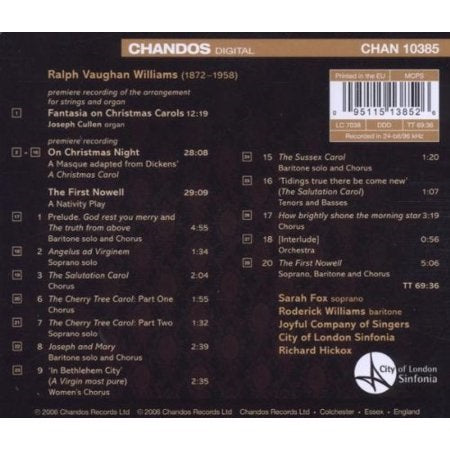 VAUGHAN WILLIAMS: Fantasia on Christmas Carols / On Christma