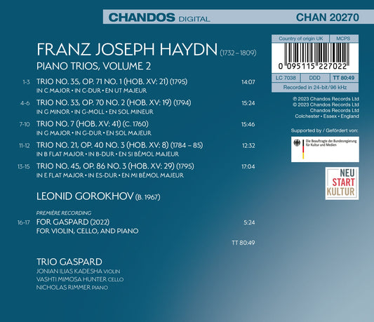 Haydn: Complete Piano Trios, Vol. 2