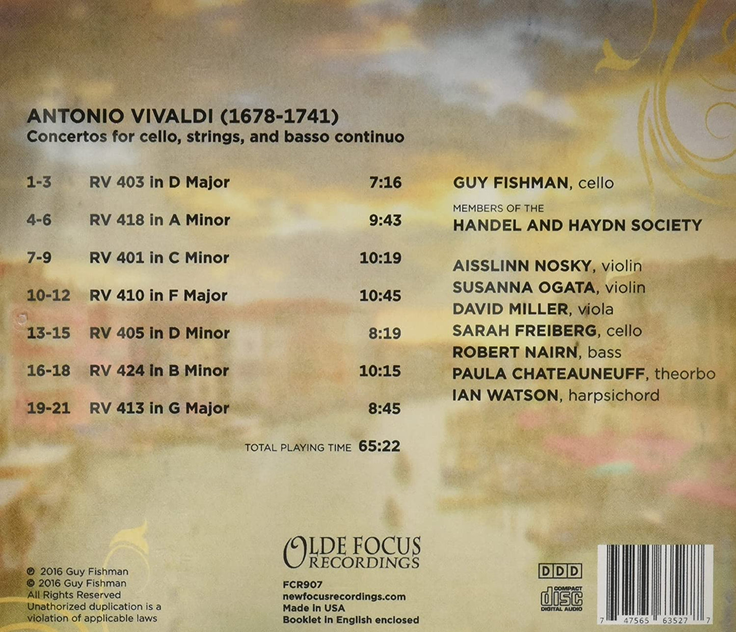 Vivaldi: Cello Concertos