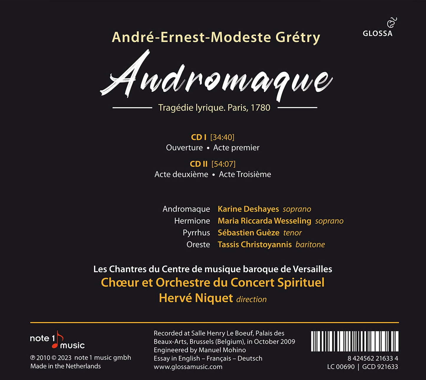 Gretry: Andromaque