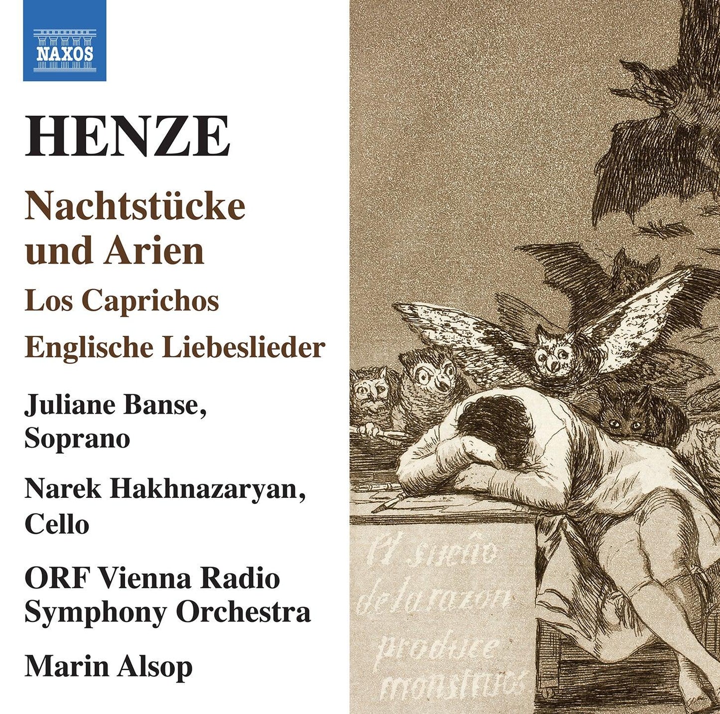 Henze: Nachtstucke und Arien / Hakhnazaryan, Banse, Alsop, Vienna Radio Symphony Orchestra - ArkivMusic