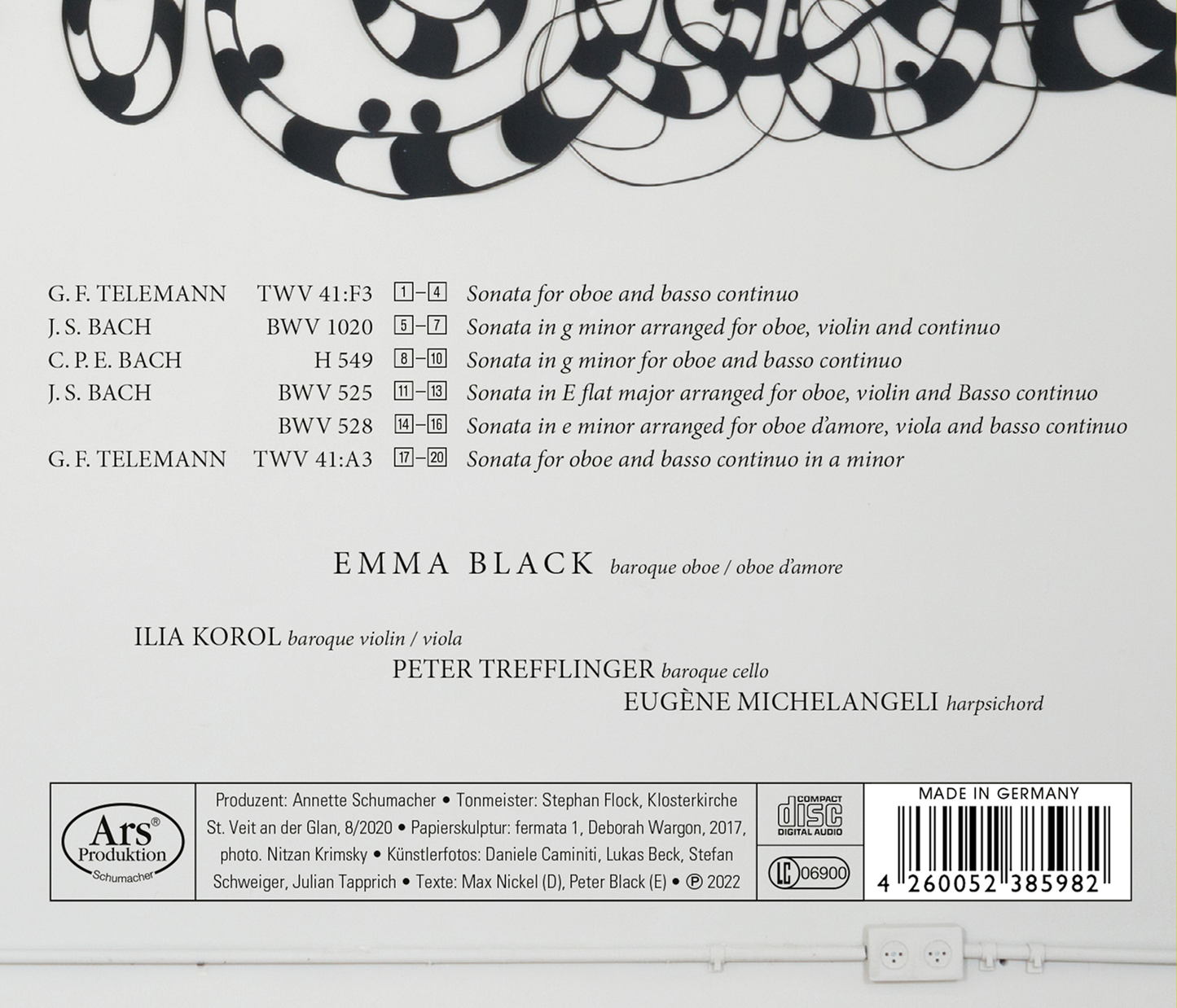 J.S. Bach, C.P.E. Bach, & Telemann: The Privileged Oboe