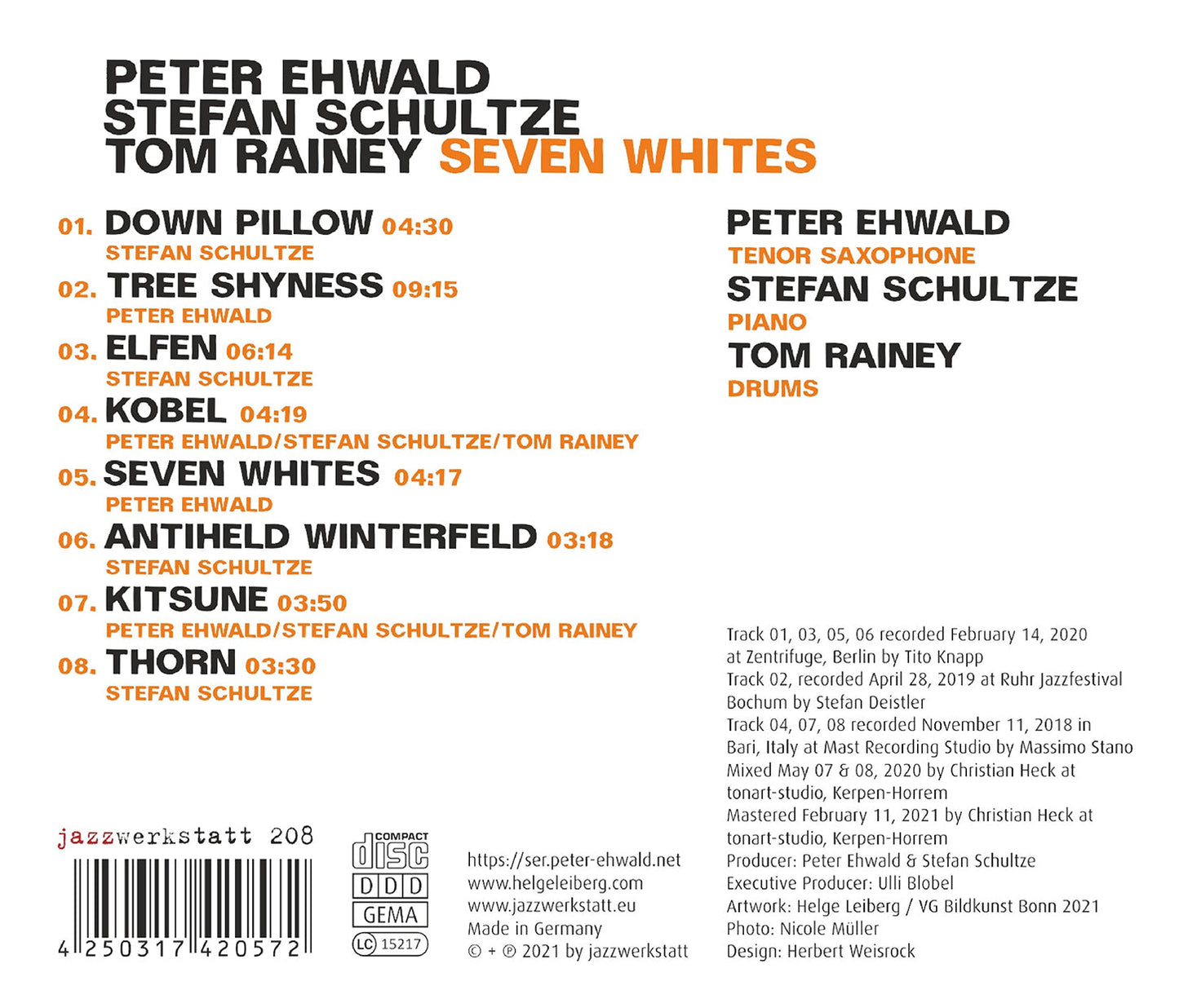 Schultze, Ehwald & Rainey: Seven Whites