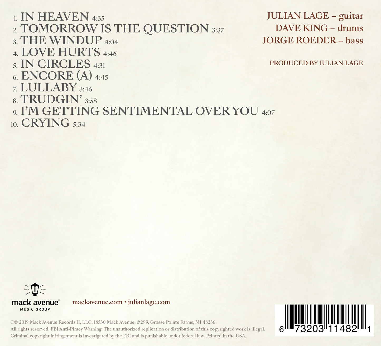 Love Hurts / Julian Lage