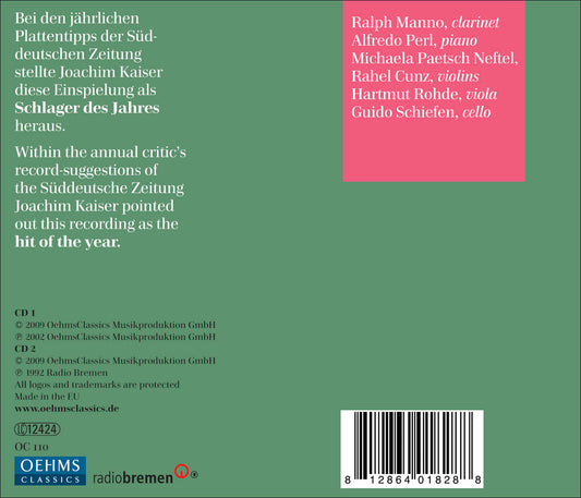 Brahms, J.: Clarinet Quintet / Piano Quintet / Clarinet Sona