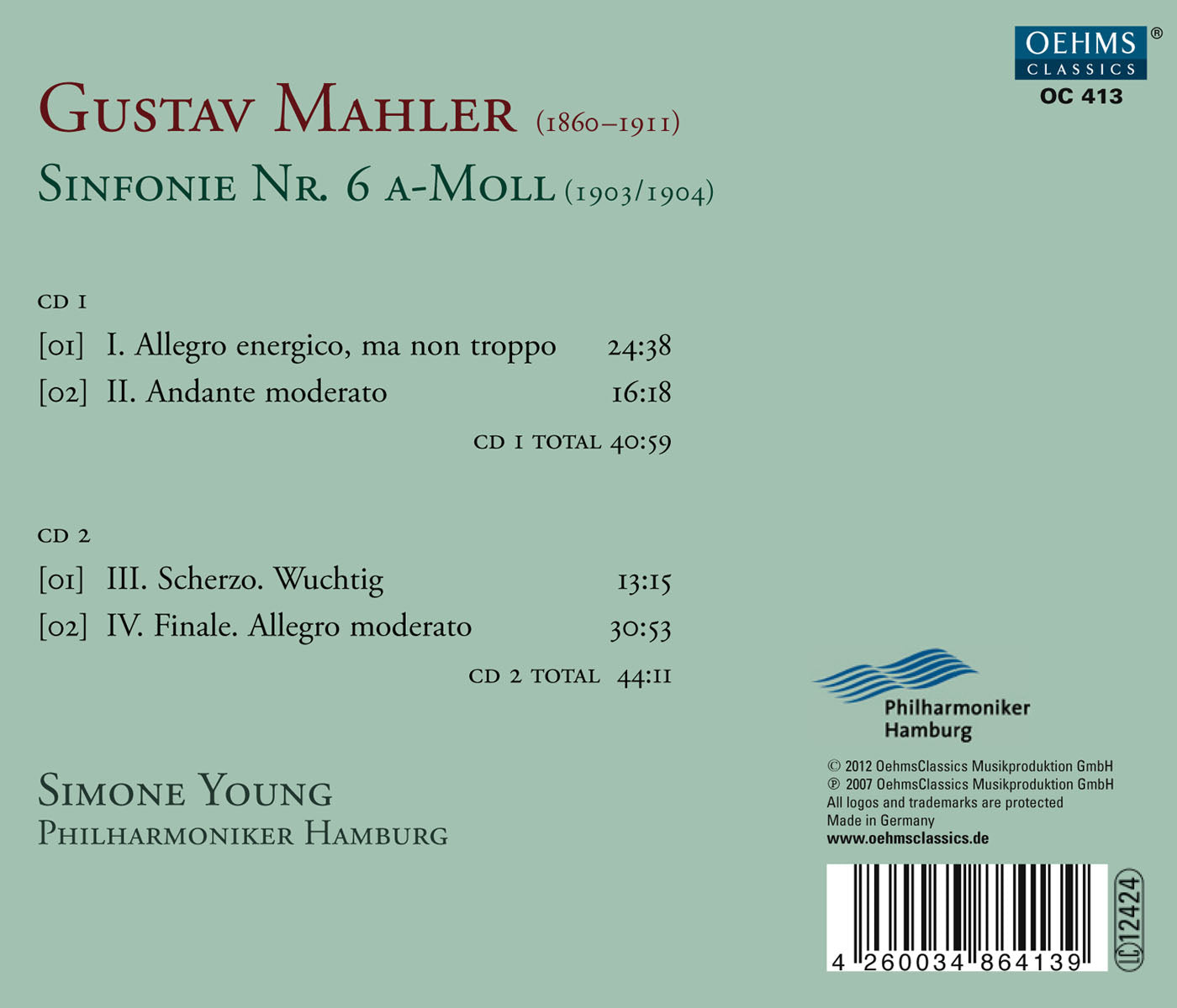 Mahler: Sinfonie No. 6 a-moll