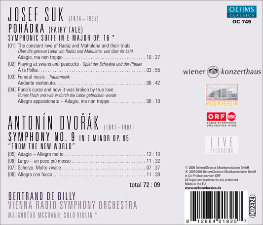 Dvorak, A.: Symphony No. 9, "From the New World" / Suk, J.: