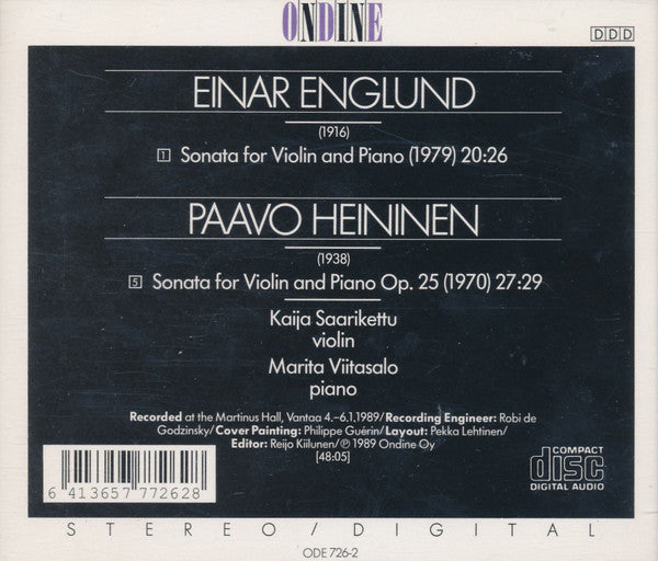 ENGLUND, HEININEN: VIOLIN SONA