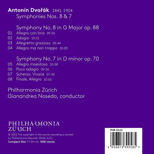 Dvořak: Symphonies Nos. 8 & 7