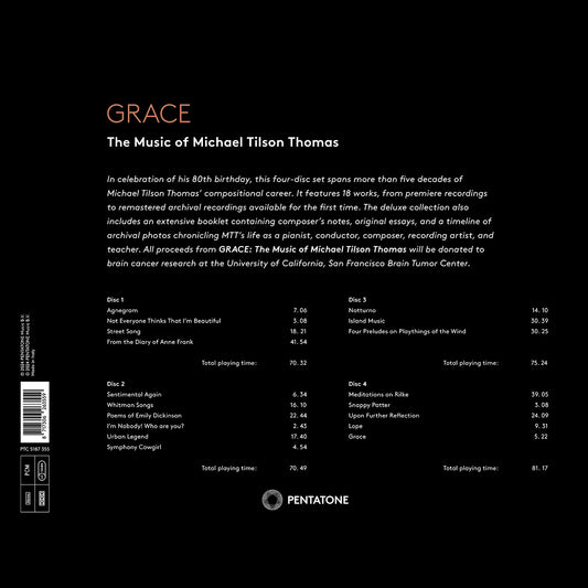 Grace - The Music of Michael Tilson Thomas (Luxury boxset)